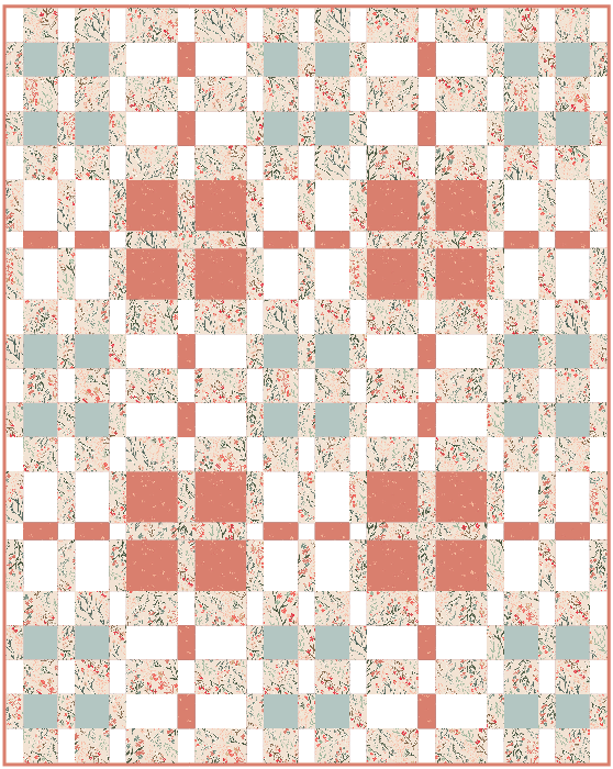 Grid View Quilt Kit - Cottage