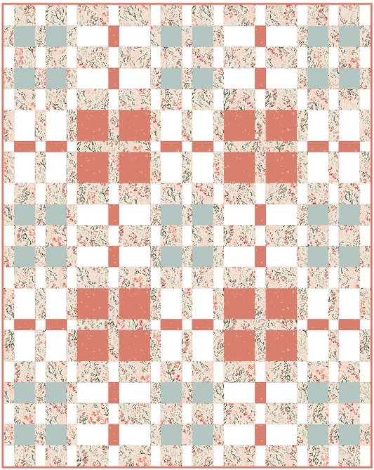 Grid View Quilt Kit - Cottage