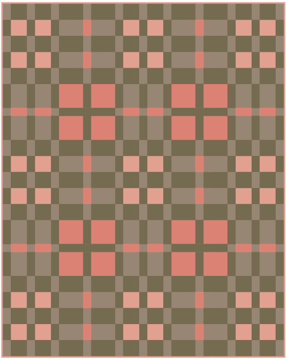 Grid View quilt kit by Zahm Co