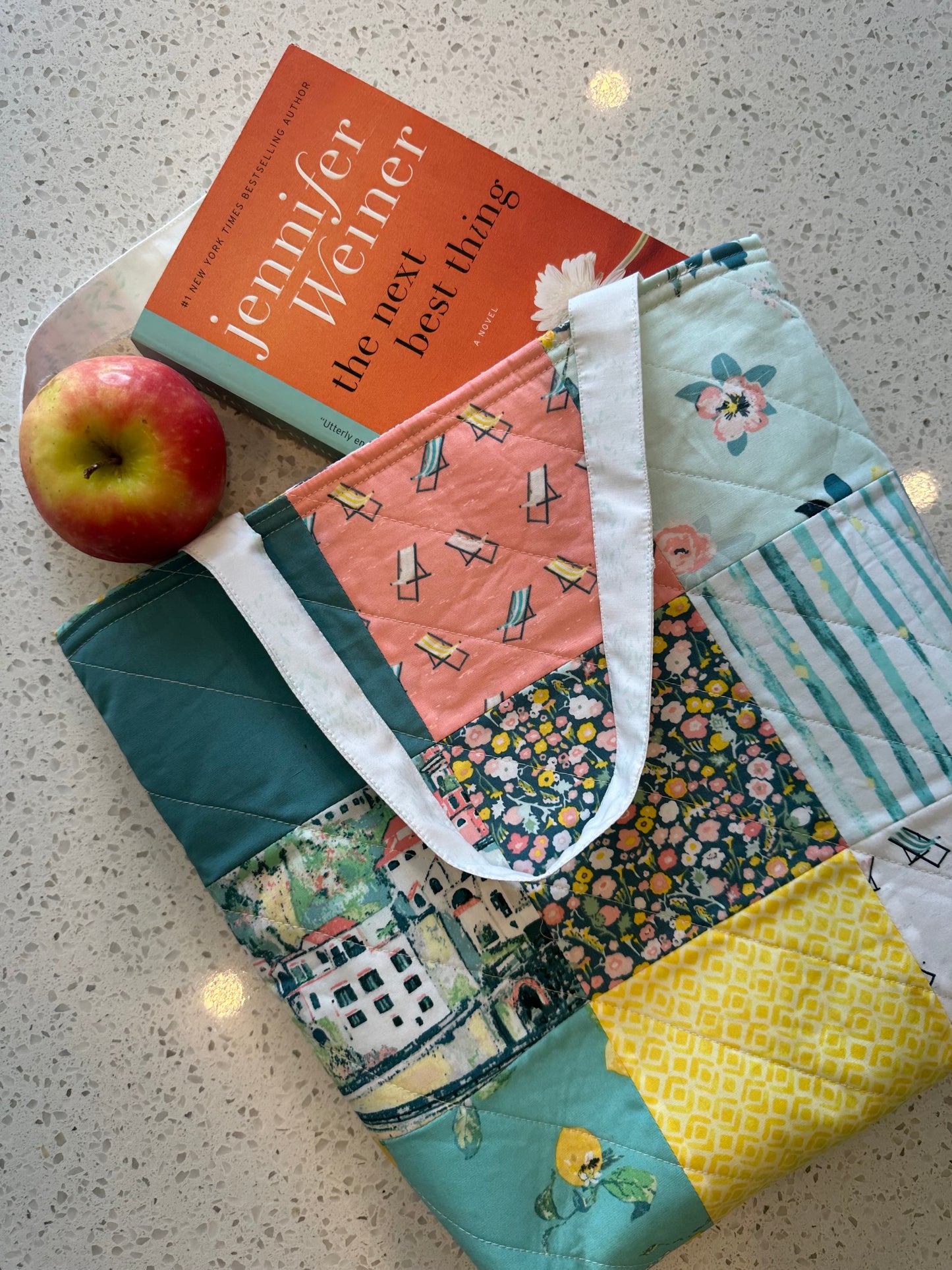 A tote bag kit made from our Limoncello bundle
