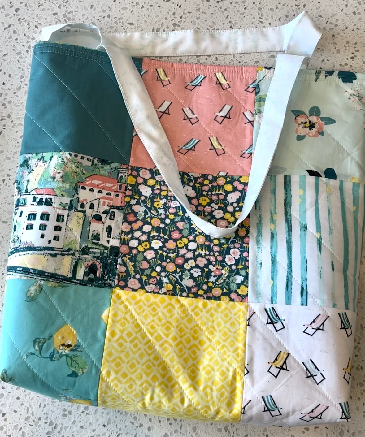 A tote bag kit made from our Limoncello bundle