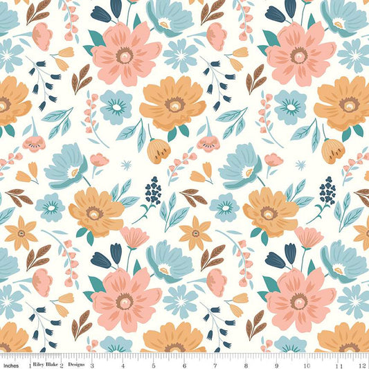 Become one with the travelling life with this wonderful collection full of wandering RVs, thriving foliage, and blossoming florals designed with beautiful hues such as blush, honey, mist, teal, and denim.