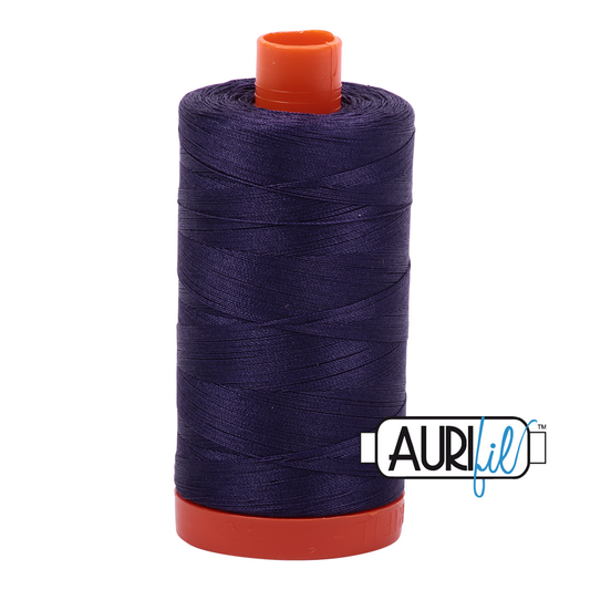 Aurifil Mako 50wt cotton in Dark Dusty Grape