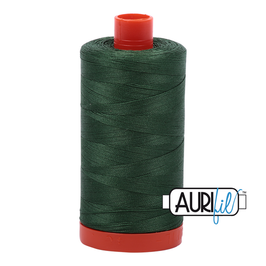 Aurifil Mako 50wt cotton in Pine