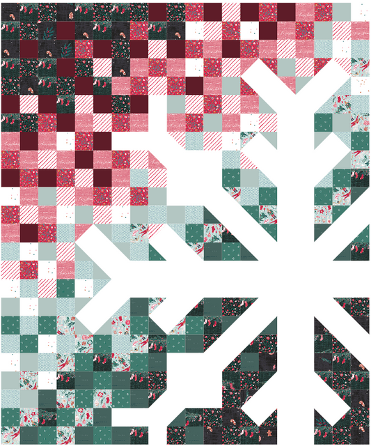 Snowflake Quilt Kit - Scrappy