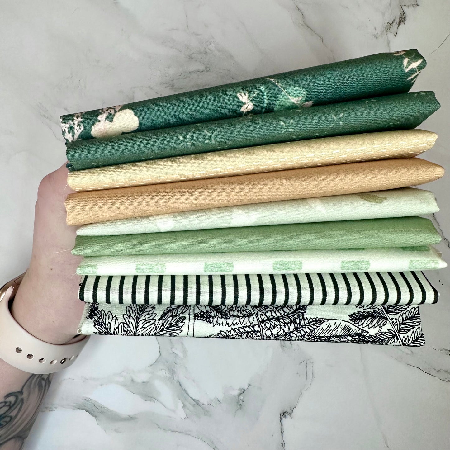 Curated fabric bundle by Dolly Lou Fabrics