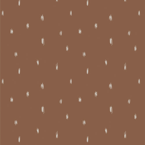 Fabric sold online at Dolly Lou fabrics, used for quilting. This fabric would be great for a blender fabric and is patterned with brown and cream dashes