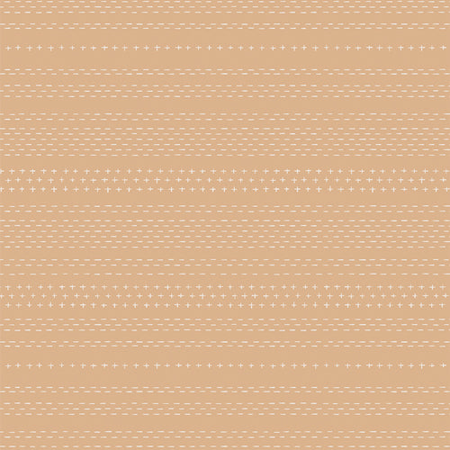 A great blender fabric in tan. Sold by Dolly Lou Fabrics. All is Well - Sashiko Mending Tan