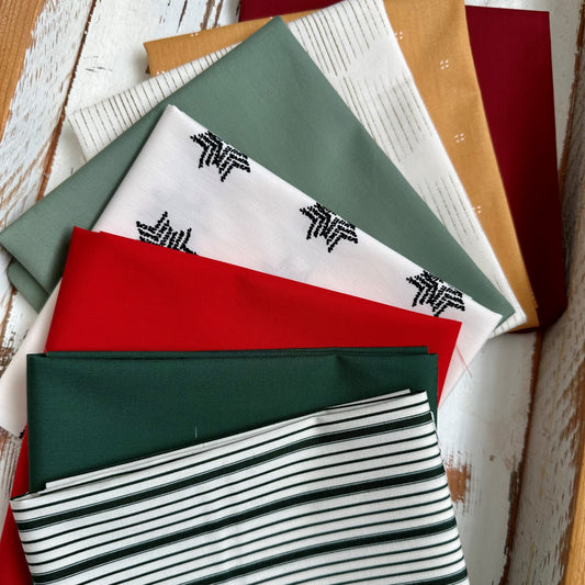 Fat quarter fabric bundle of various fabric collections