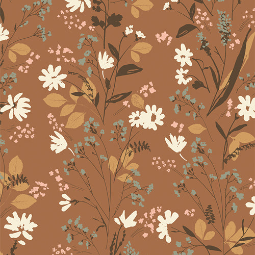 Quilting cotton from the fabric collection Roots of Nature. Sold online by Dolly Lou Fabrics