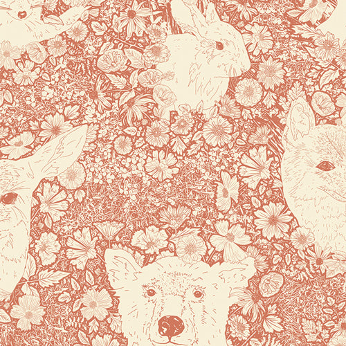 Quilting cotton from the fabric collection Roots of Nature. Sold online by Dolly Lou Fabrics
