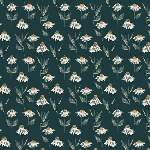 A floral patterned quilting cotton sold by Dolly Lou Fabrics