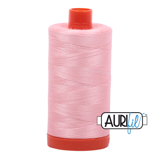 Aurifil Mako 50wt cotton in Blush