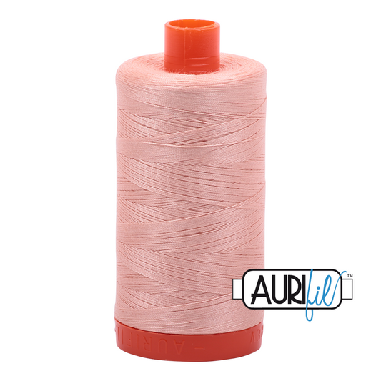 Aurifil Mako 50wt cotton in Light Blush