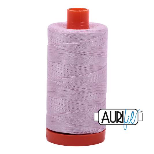 Aurifil Mako 50wt cotton in Light Lilac