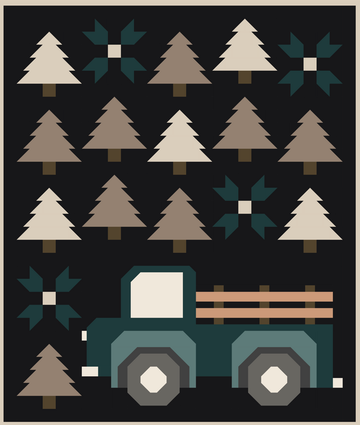 Christmas Tree Farm Quilt Kit | Dolly Lou Fabrics
