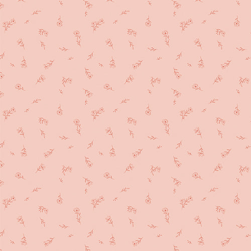 Dainty powder pink floral print from the Dusk Fusion collection by Art Gallery Fabrics