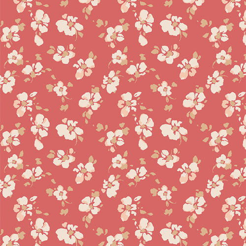 A cute floral patterned fabric in bright colors. Sold by Dolly Lou Fabrics. All is Well - Rising Blooms
