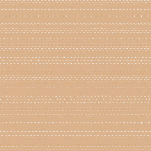 A great blender fabric in tan. Sold by Dolly Lou Fabrics. All is Well - Sashiko Mending Tan