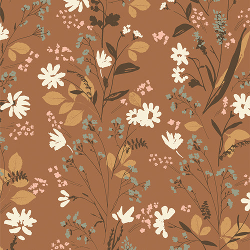 Quilting cotton from the fabric collection Roots of Nature. Sold online by Dolly Lou Fabrics