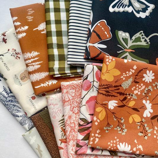 Roots of Nature fat quarter bundle for sale by Dolly Lou Fabrics